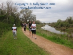 Marathon running by a Seabrook, Texas bayou