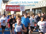 The lead pack at the Turkey Day Fun Run, 2009